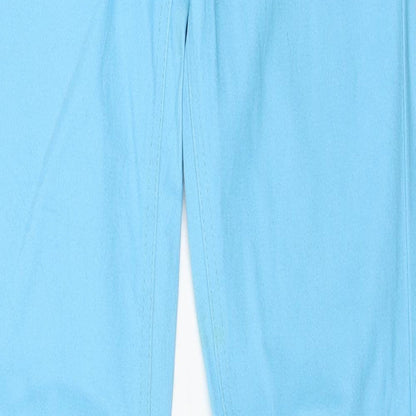 Snake Eyes Womens Blue Cotton Skinny Jeans Size 10 L31 in Regular Button