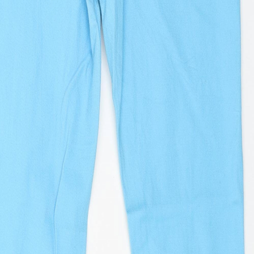 Snake Eyes Womens Blue Cotton Skinny Jeans Size 10 L31 in Regular Button