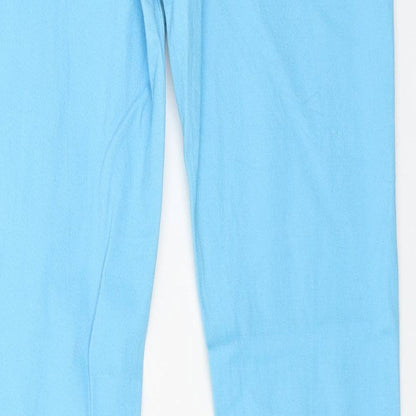 Snake Eyes Womens Blue Cotton Skinny Jeans Size 10 L31 in Regular Button