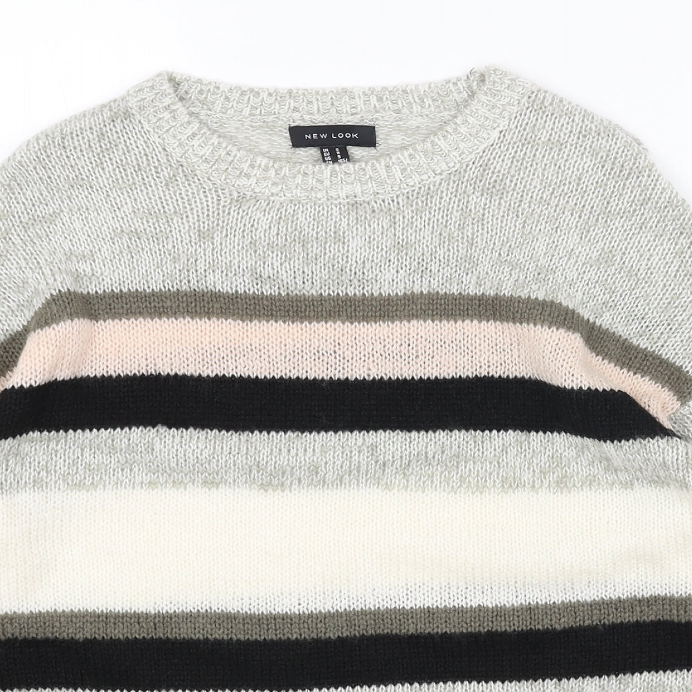 Womens UK Size S New Look Grey Pullover Jumper