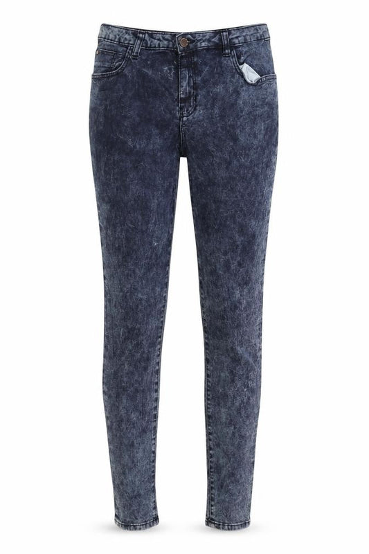 Denim & Co. Womens Blue Cotton Skinny Jeans Size 10 L31 in Regular Button