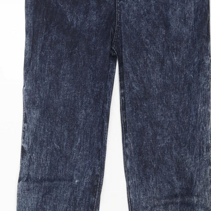 Denim & Co Womens Blue Cotton Skinny Jeans Size 10 L31 in Regular Button