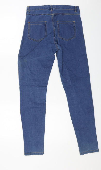 Select Womens Blue Cotton Jegging Jeans Size 10 L30 in Regular