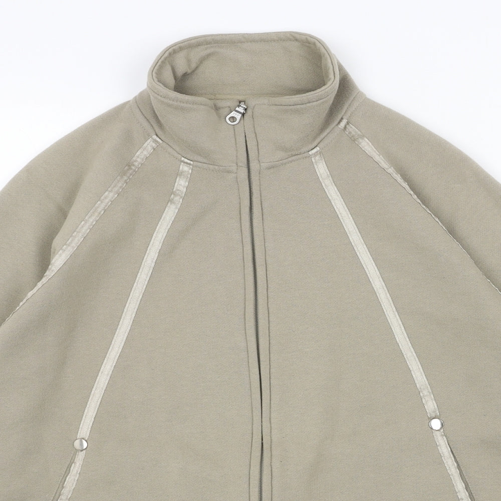 Roman Originals Womens Green Polyester Full Zip Sweatshirt Size M Zip