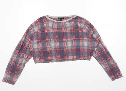 Womens UK Size 10 Topshop Red Pullover Jumper