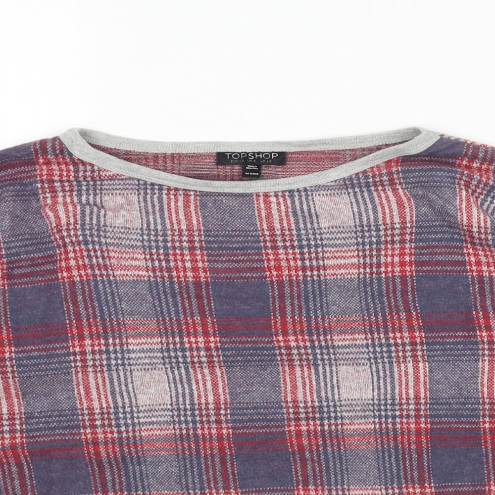 Womens UK Size 10 Topshop Red Pullover Jumper