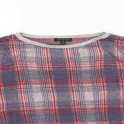 Womens UK Size 10 Topshop Red Pullover Jumper