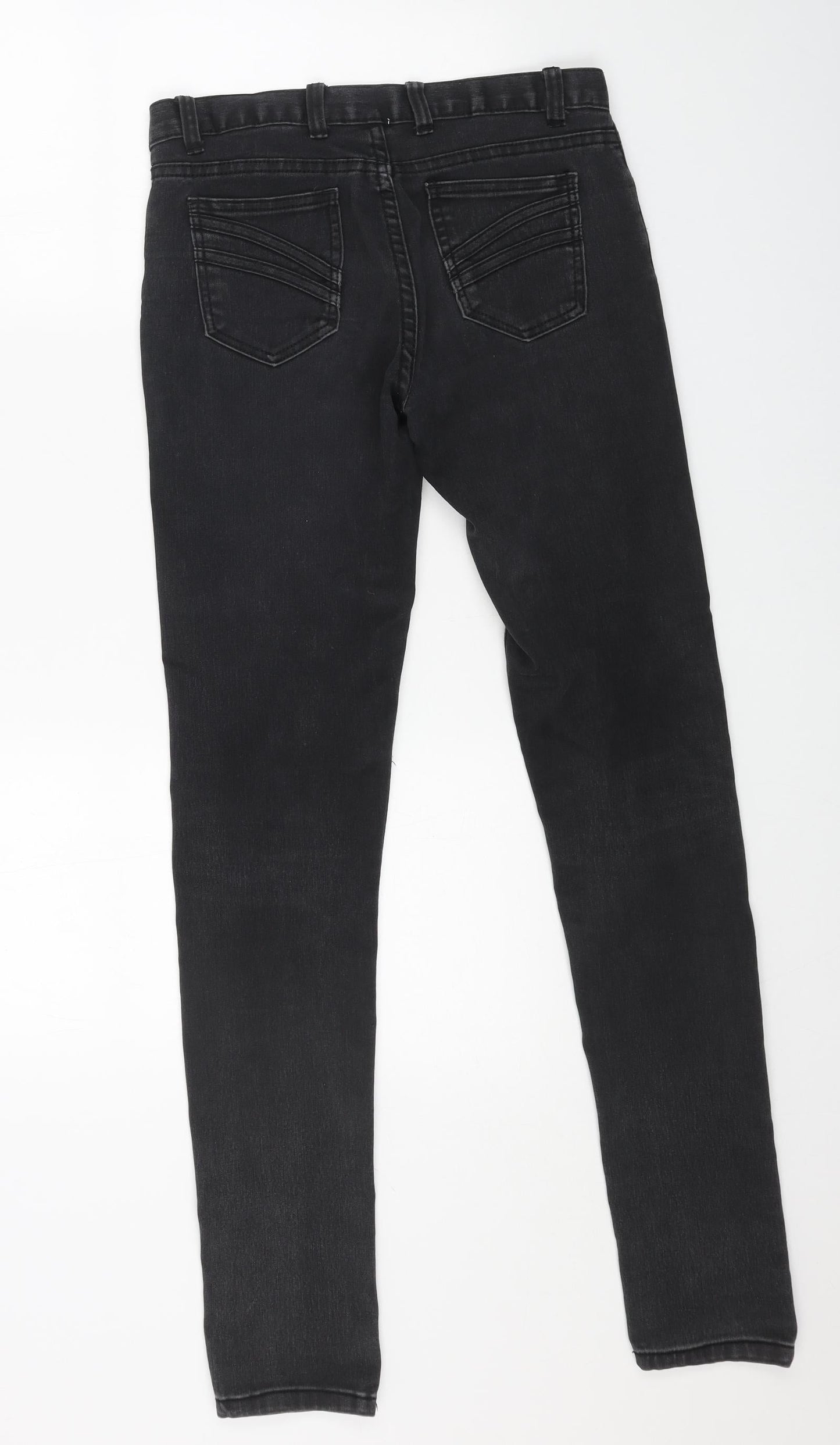 TEMT Womens Black Cotton Skinny Jeans Size 8 L31 in Regular Button