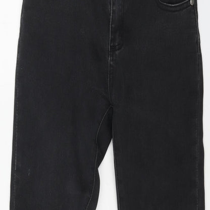 TEMT Womens Black Cotton Skinny Jeans Size 8 L31 in Regular Button