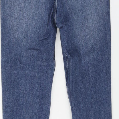 Hollister Womens Blue Cotton Skinny Jeans Size 25 in L28 in Regular Button
