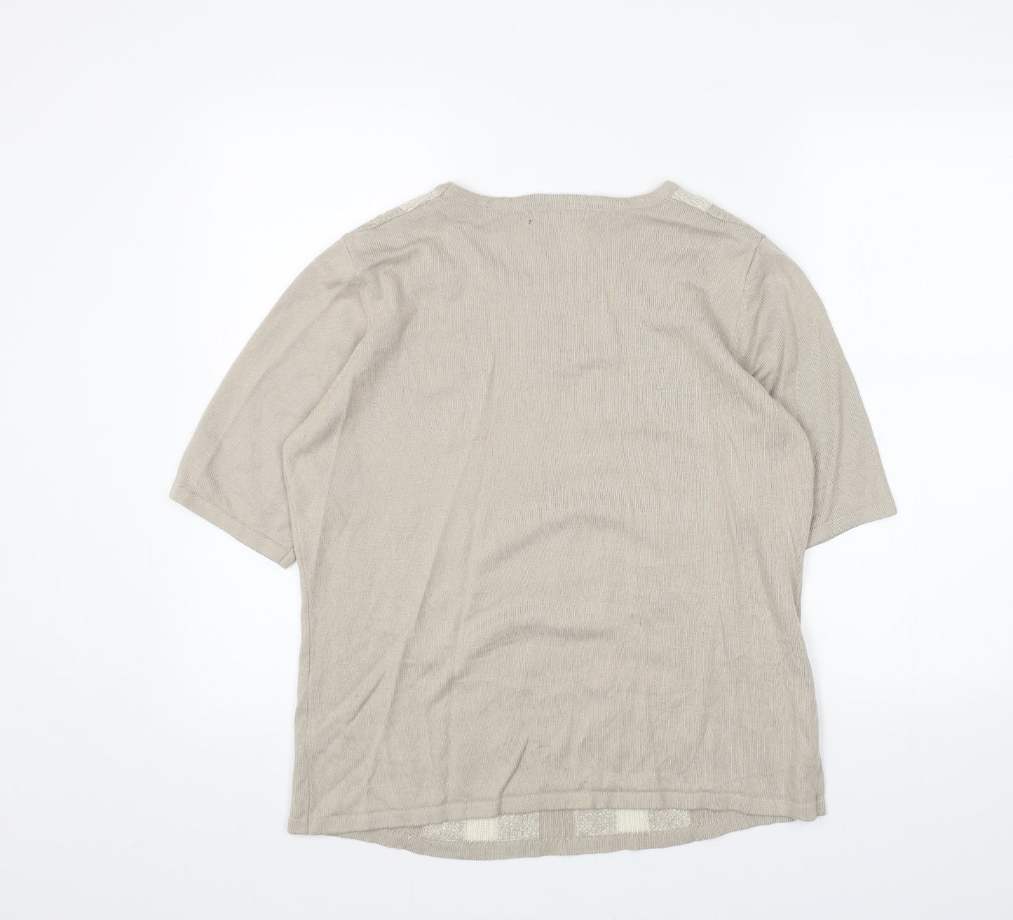 Womens UK Size M Bonmarché Beige Pullover Jumper