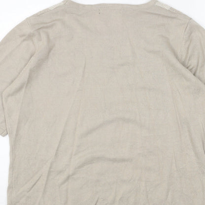 Womens UK Size M Bonmarché Beige Pullover Jumper