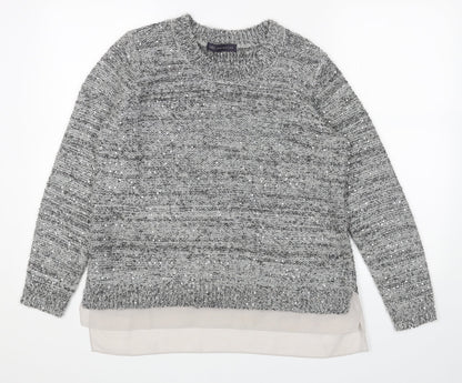 Womens UK Size 12 Marks and Spencer Grey Pullover Jumper