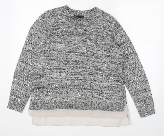 Womens UK Size 12 Marks and Spencer Grey Pullover Jumper
