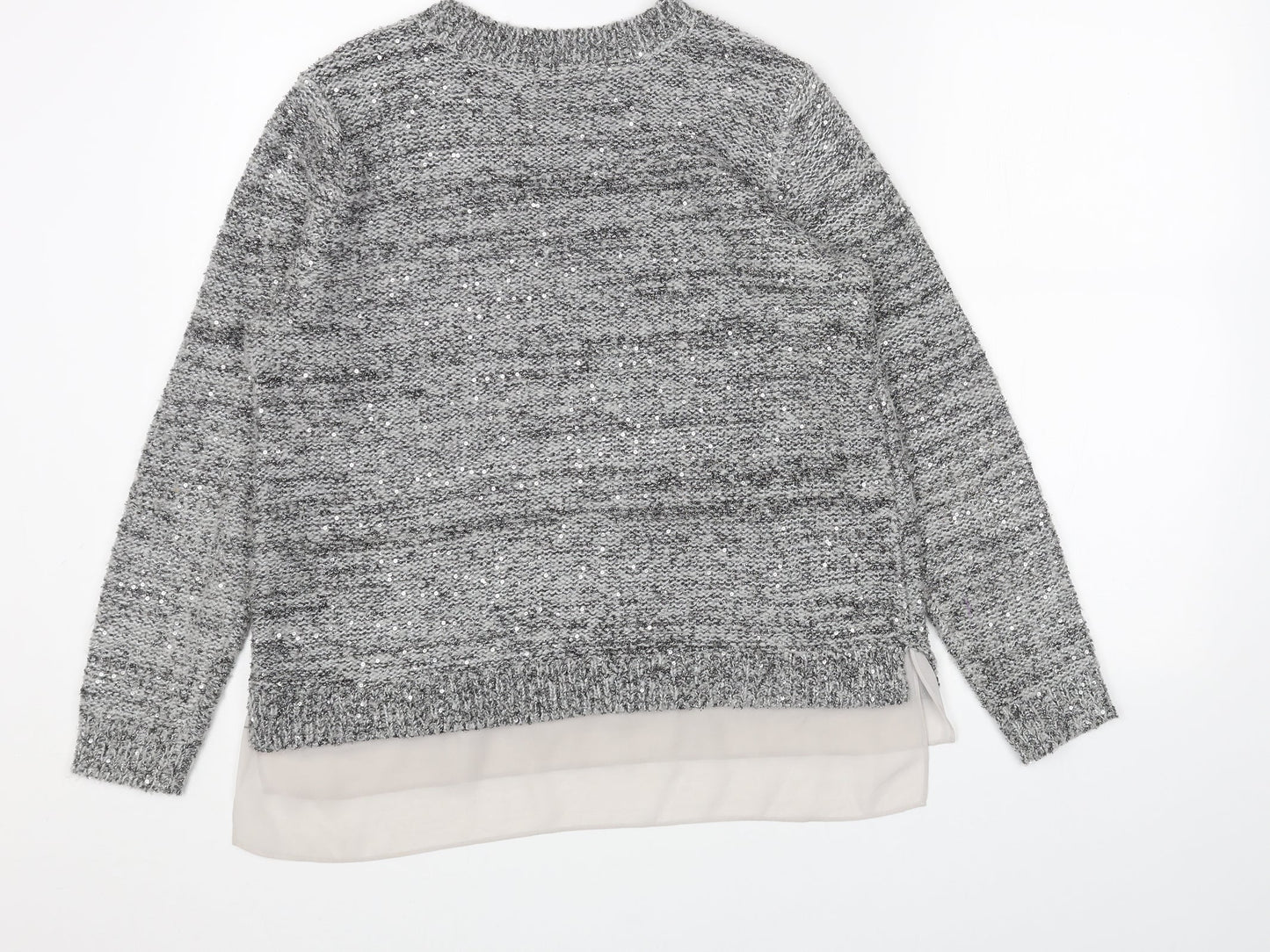 Womens UK Size 12 Marks and Spencer Grey Pullover Jumper