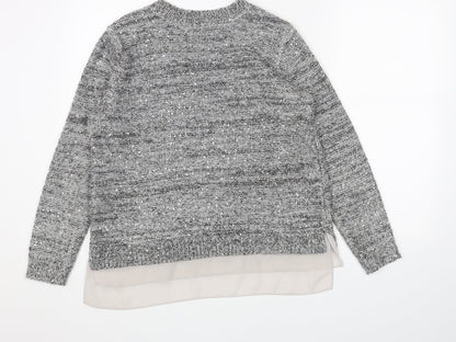 Womens UK Size 12 Marks and Spencer Grey Pullover Jumper