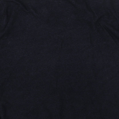 FAYE Womens Blue Scoop Neck Striped Acrylic Pullover Jumper Size 12