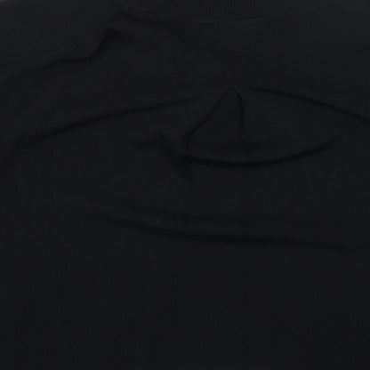 Cable & Gauge Womens Black Round Neck Viscose Cardigan Jumper Size M