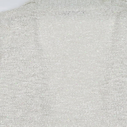 David Emanuel Womens Ivory Collared Polyester Cardigan Jumper Size S