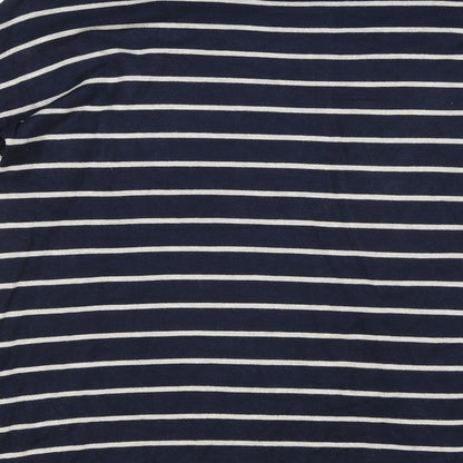 Atmosphere Womens Blue Round Neck Striped Viscose Pullover Jumper Size 12