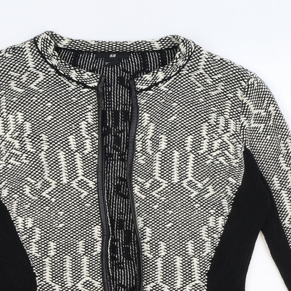 Womens UK Size S H&M Black Jacket
