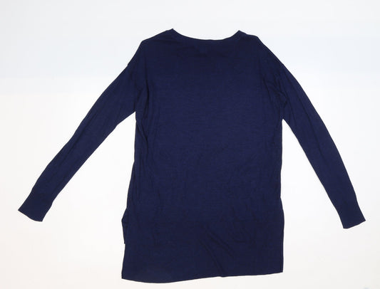 Womens UK Size XS H&M Blue Pullover Jumper