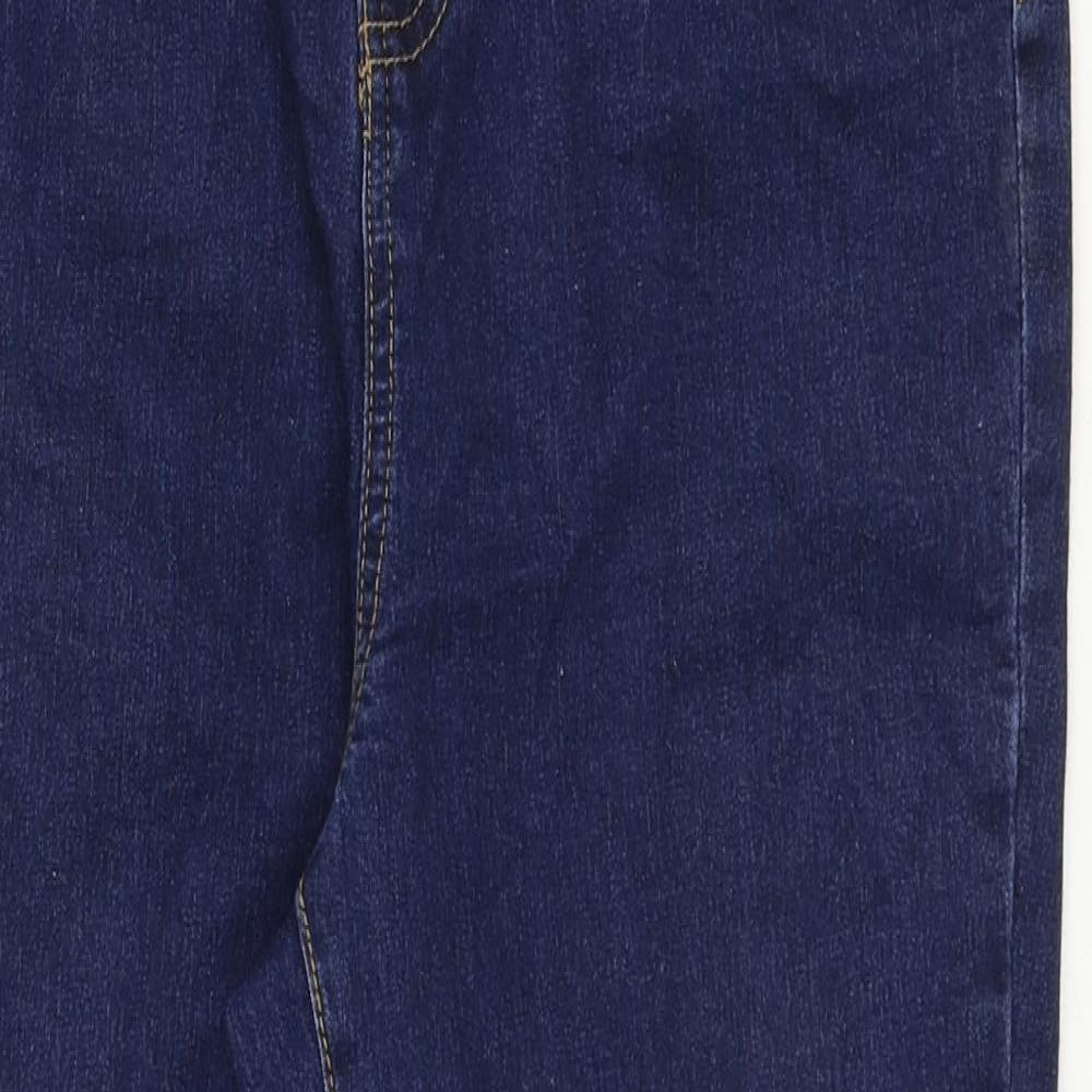 George Womens Blue Cotton Skinny Jeans Size 12 Regular Zip