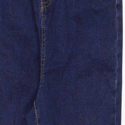 George Womens Blue Cotton Skinny Jeans Size 12 Regular Zip