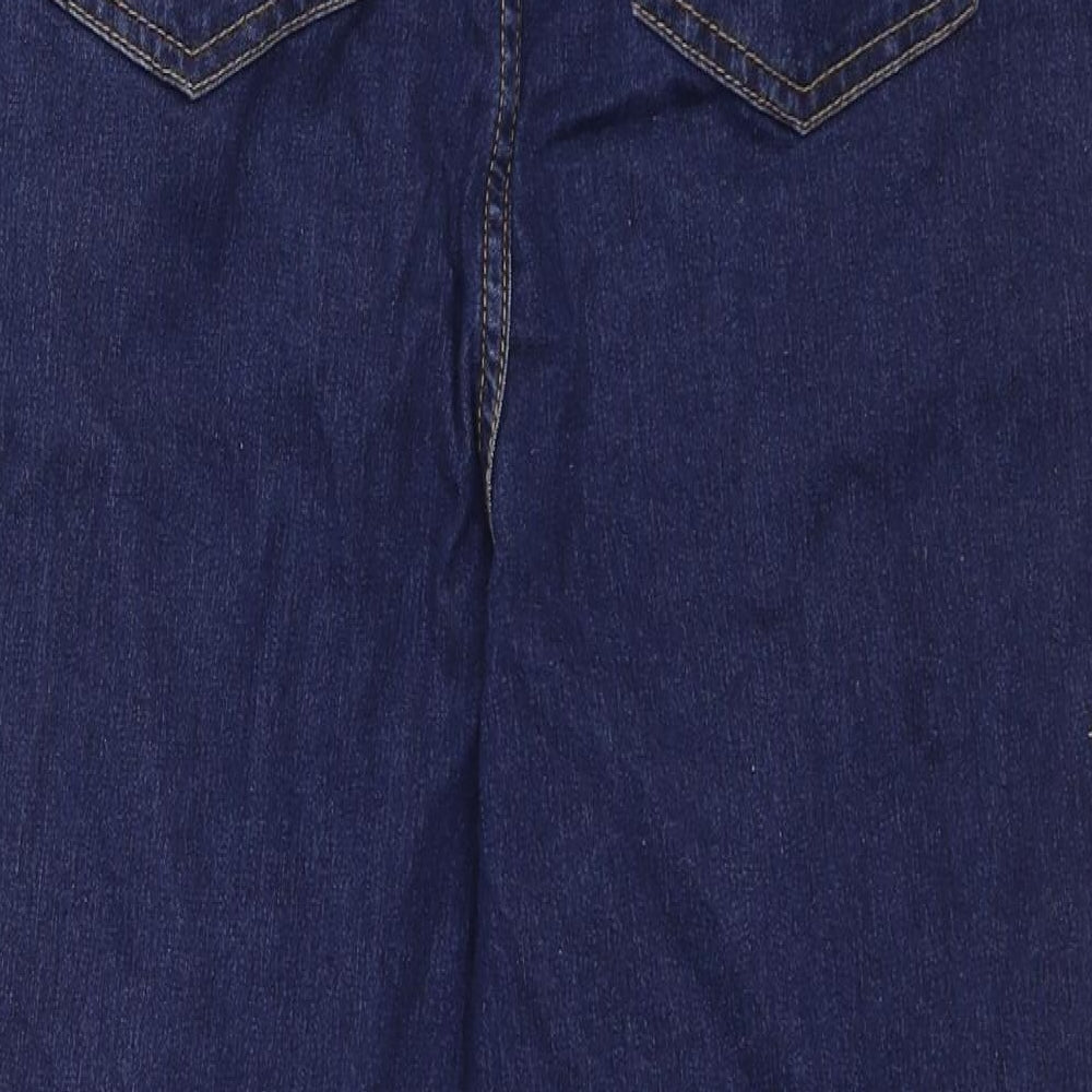 George Womens Blue Cotton Skinny Jeans Size 12 Regular Zip