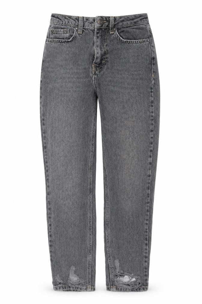 Womens UK Size 24 in Topshop Regular Fit Straight Grey Jeans