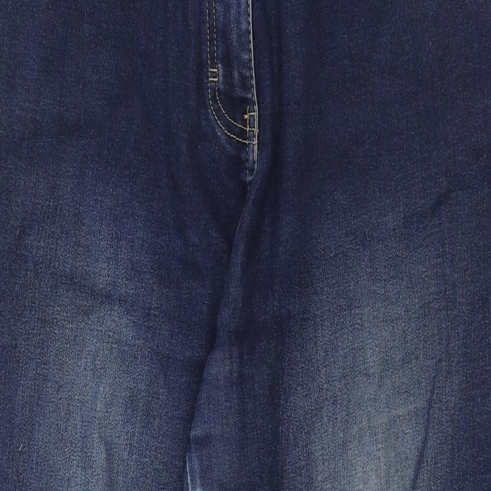TU Womens Blue Cotton Skinny Jeans Size 40 in Regular Zip