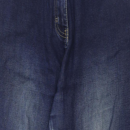 TU Womens Blue Cotton Skinny Jeans Size 40 in Regular Zip