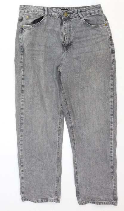 George Womens Green Cotton Straight Jeans Size 30 in Regular Zip