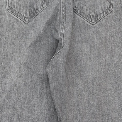 George Womens Green Cotton Straight Jeans Size 30 in Regular Zip