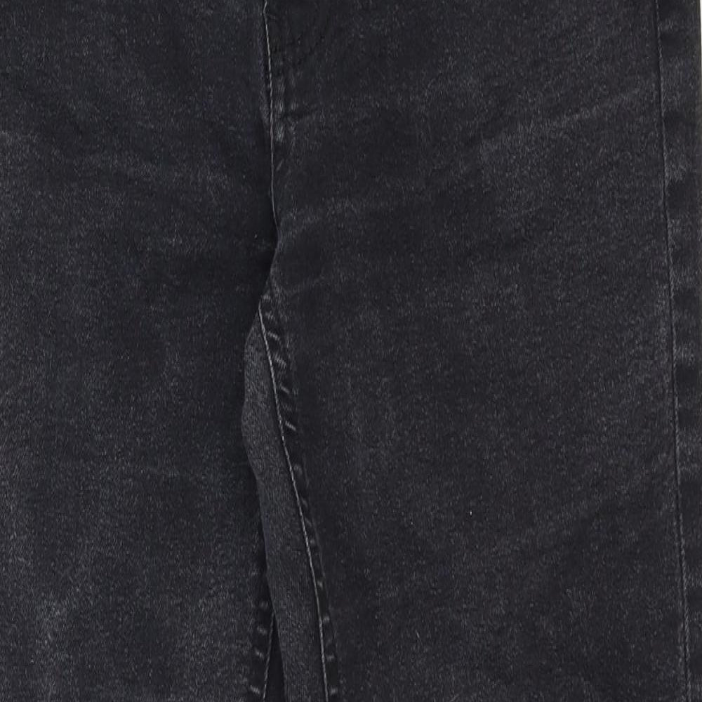 Avenue Denim Womens Black Cotton Skinny Jeans Size 10 Regular Zip
