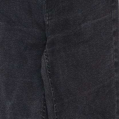 Avenue Denim Womens Black Cotton Skinny Jeans Size 10 Regular Zip
