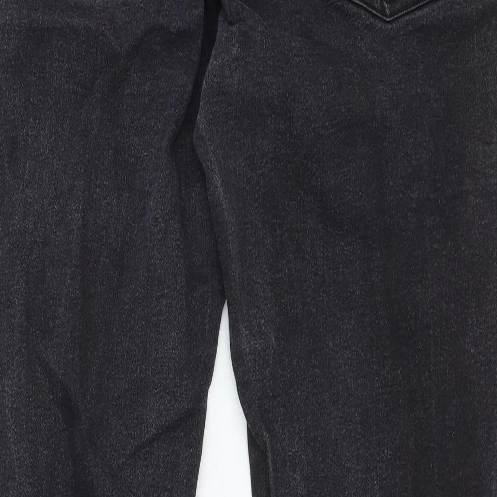 Avenue Denim Womens Black Cotton Skinny Jeans Size 10 Regular Zip