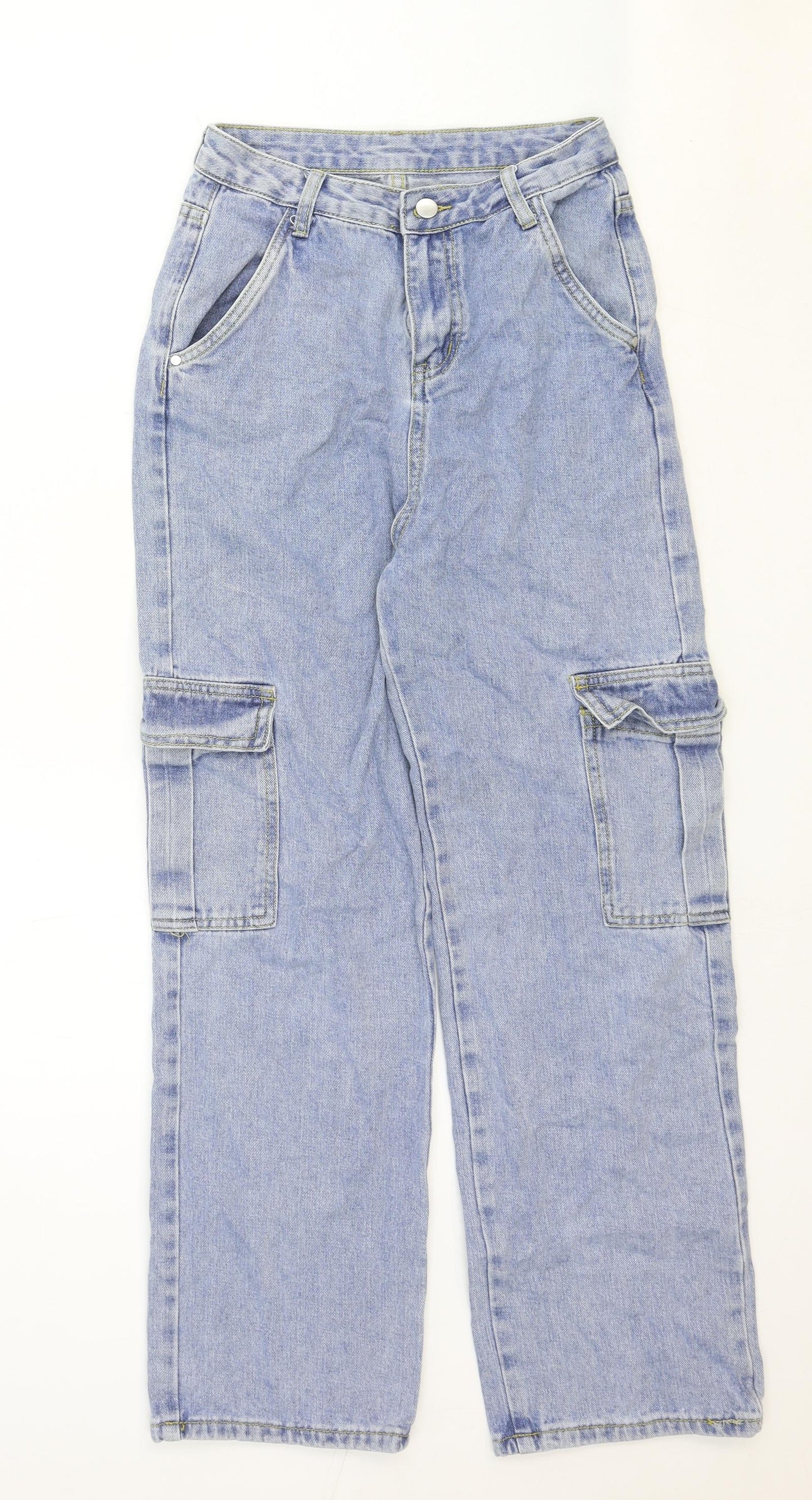 Womens UK Size 26 in Preworn Regular Fit Straight Blue Jeans