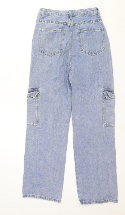 Womens UK Size 26 in Preworn Regular Fit Straight Blue Jeans