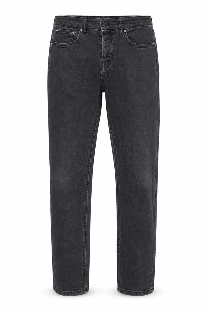Mens UK Size 32 in Hoxton Denim Regular Fit Straight Black Jeans