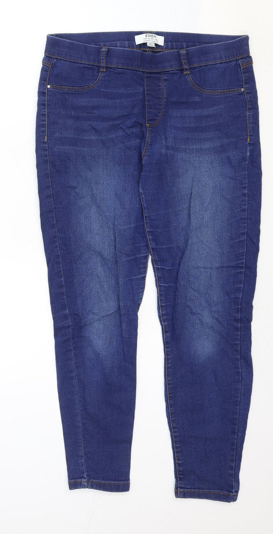 Dorothy Perkins Womens Blue Cotton Skinny Jeans Size 12 Regular