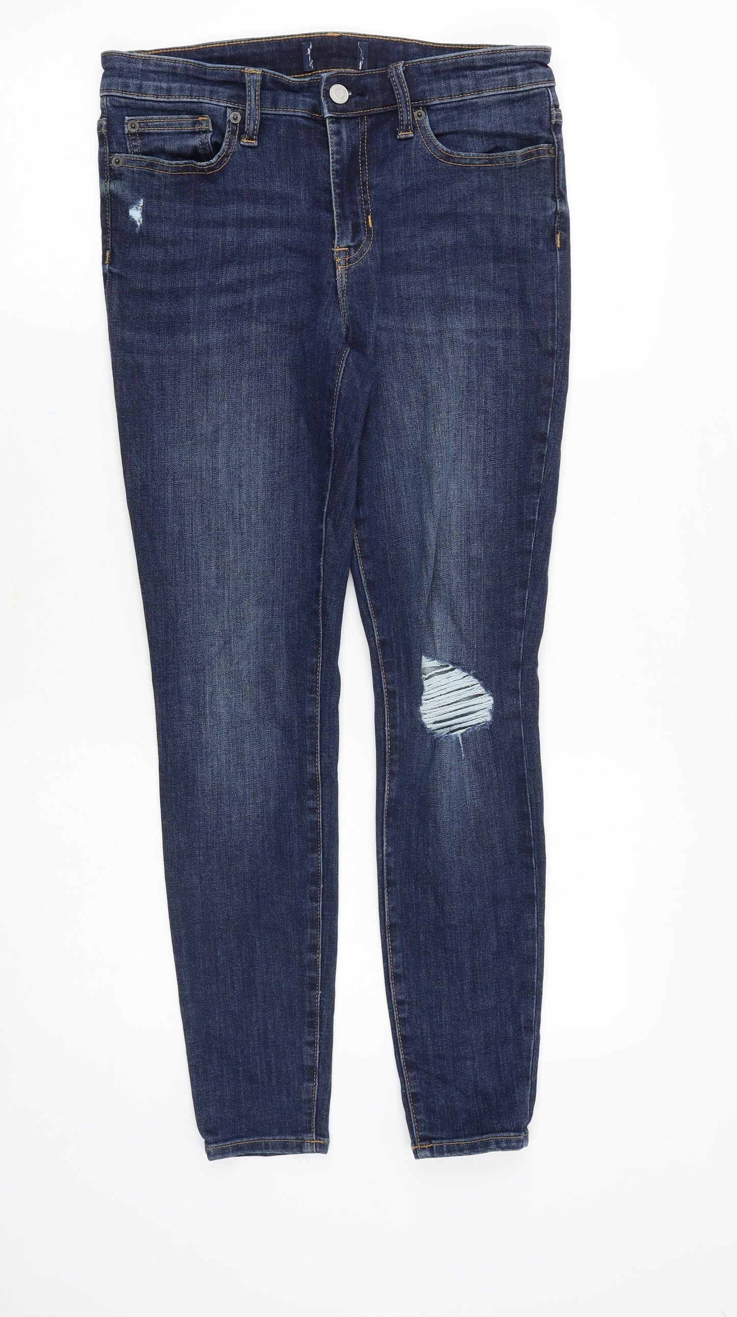 Womens UK Size 30 in Preworn Slim Fit Skinny Blue Jeans