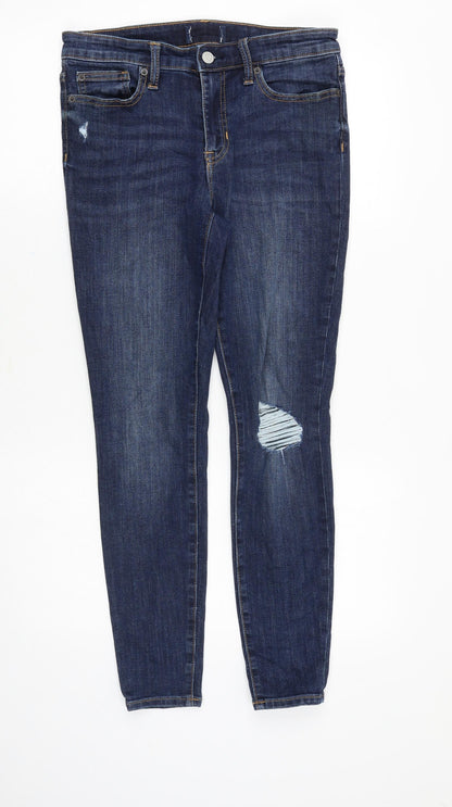 Womens UK Size 30 in Preworn Slim Fit Skinny Blue Jeans