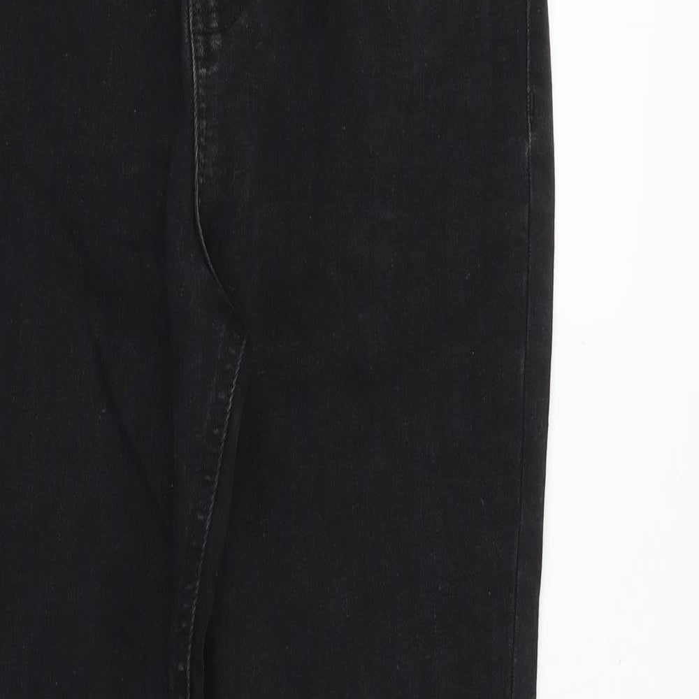 Denim & Co. Womens Black Cotton Skinny Jeans Size 10 Slim Zip