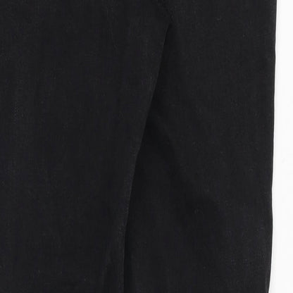 Denim & Co. Womens Black Cotton Skinny Jeans Size 10 Slim Zip