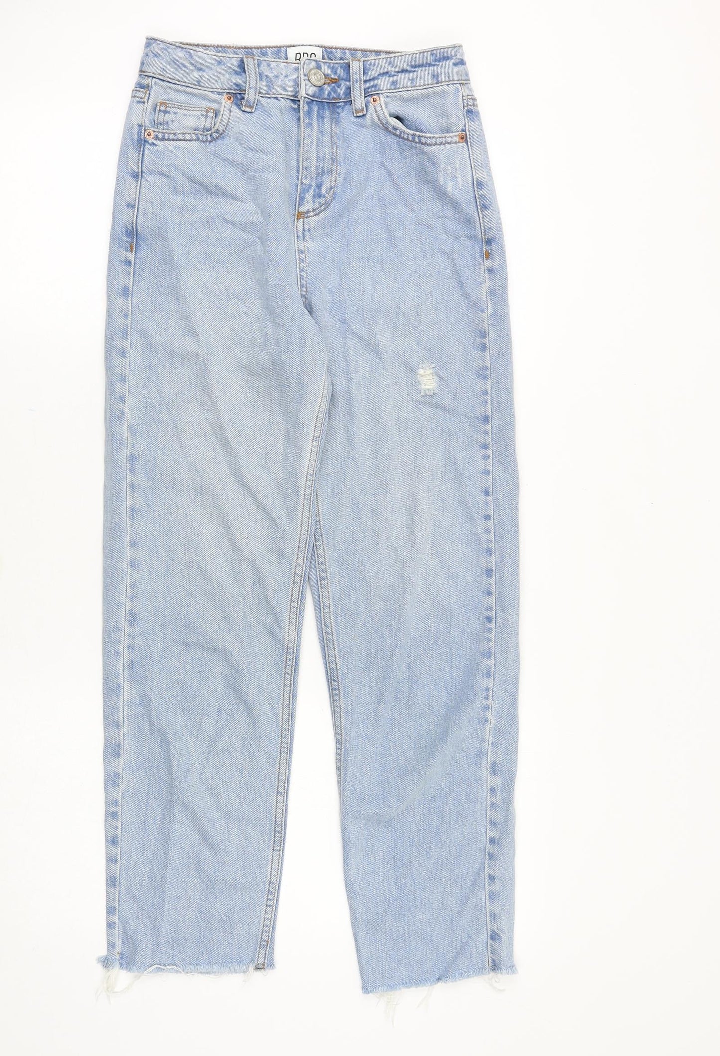 BDG Womens Blue Cotton Straight Jeans Size 24 in Regular Zip