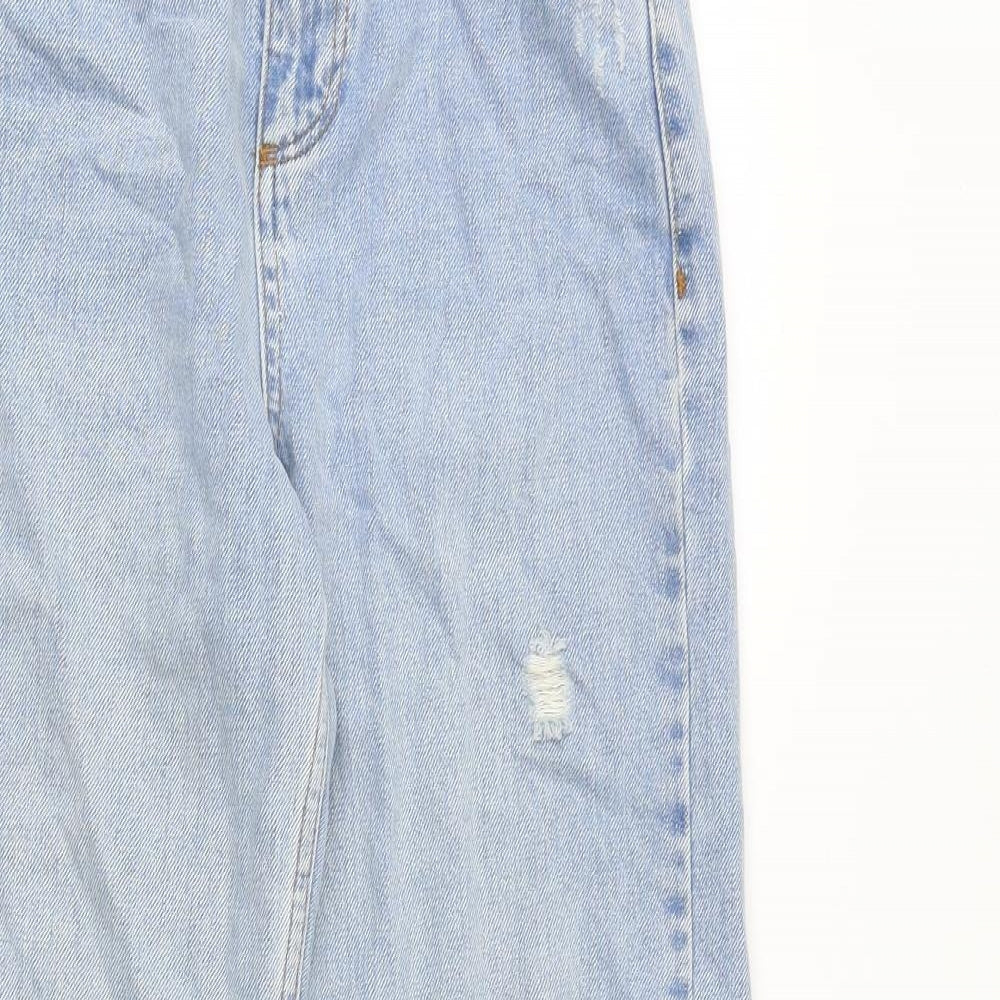 BDG Womens Blue Cotton Straight Jeans Size 24 in Regular Zip