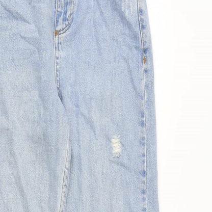 BDG Womens Blue Cotton Straight Jeans Size 24 in Regular Zip