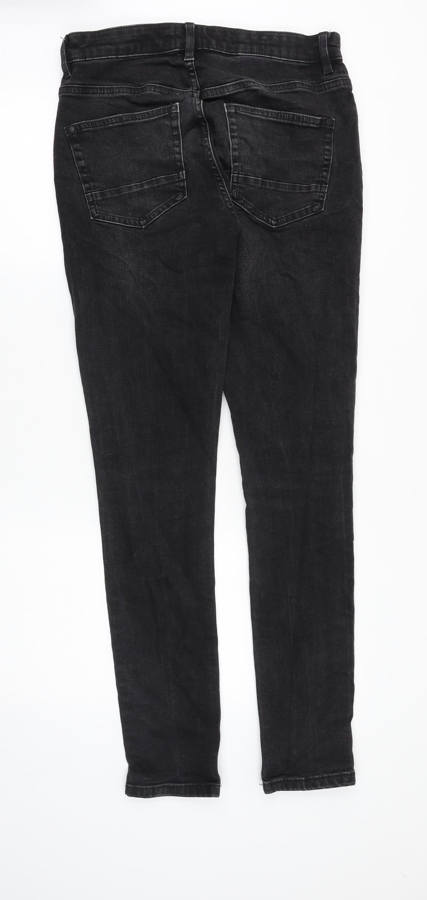 Mens UK Size 30 in NEXT Slim Fit Skinny Black Jeans