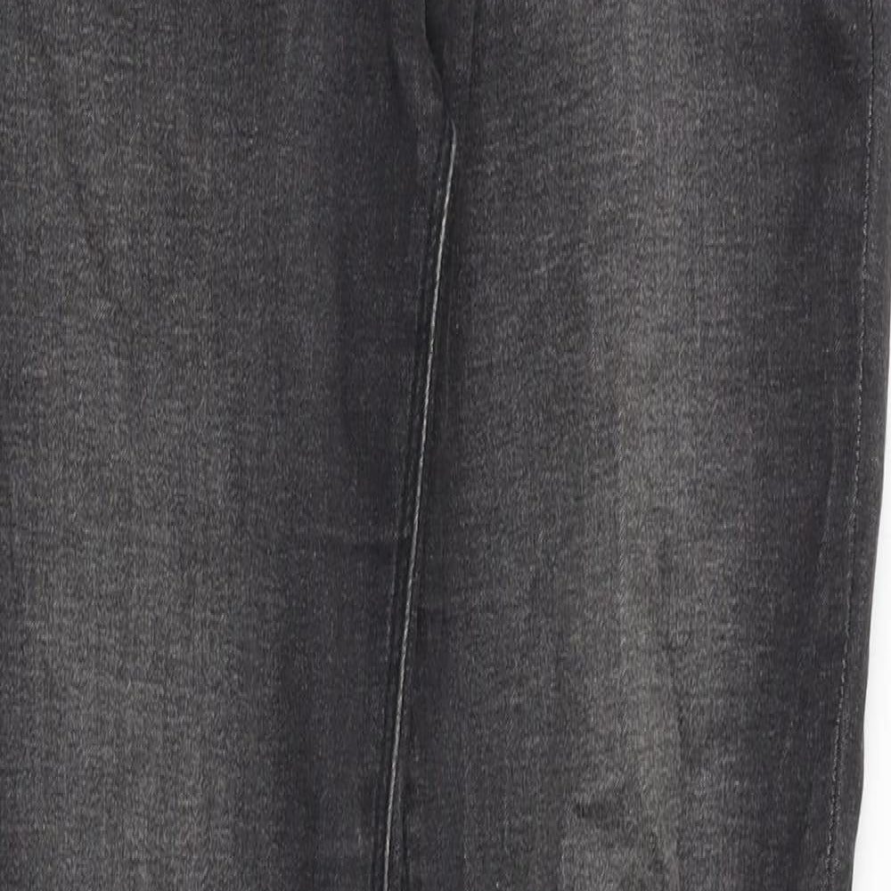 Mango Womens Black Cotton Skinny Jeans Size 8 Slim Zip